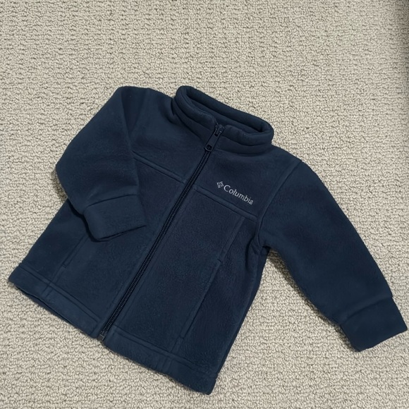 Columbia Baby Fleece Jacket, Navy, 6-12M - Picture 1 of 4